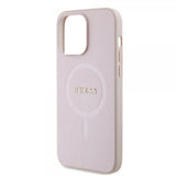 Guess iPhone 15 Pro Max Deksel Saffiano MagSafe Rosa