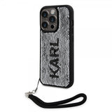 Karl Lagerfeld iPhone 15 Pro Max Deksel Sequin Svart
