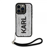Karl Lagerfeld iPhone 15 Pro Max Deksel Sequin Svart