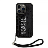 Karl Lagerfeld iPhone 15 Pro Max Deksel Sequin Svart