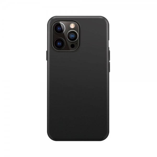 Xqisit iPhone 15 Pro Max Deksel Silicone Case MagSafe Svart