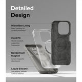 Ringke iPhone 15 Pro Max Deksel Silicone Magnetic Grå