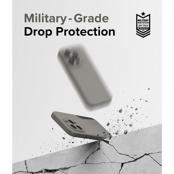 Ringke iPhone 15 Pro Max Deksel Silicone Magnetic Grå