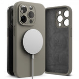 Ringke iPhone 15 Pro Max Deksel Silicone Magnetic Grå