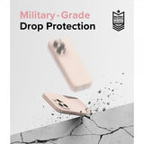 Ringke iPhone 15 Pro Max Deksel Silicone Magnetic Pink Sand
