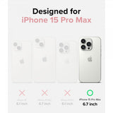 Ringke iPhone 15 Pro Max Deksel Silicone Magnetic Pink Sand