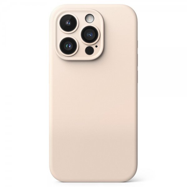 Ringke iPhone 15 Pro Max Deksel Silicone Magnetic Pink Sand