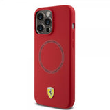 Ferrari iPhone 15 Pro Max Deksel Silicone MagSafe Rød