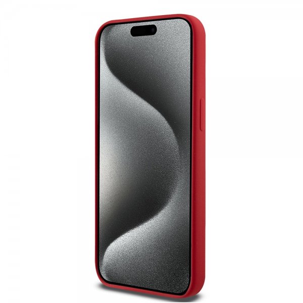 Ferrari iPhone 15 Pro Max Deksel Silicone MagSafe Rød