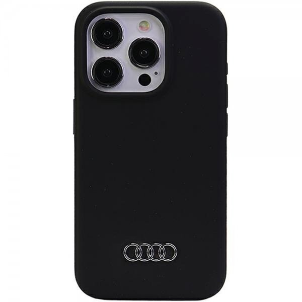 Audi iPhone 15 Pro Max Deksel Silikoni Svart