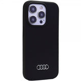 Audi iPhone 15 Pro Max Deksel Silikoni Svart