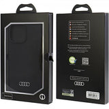 Audi iPhone 15 Pro Max Deksel Silikoni Svart