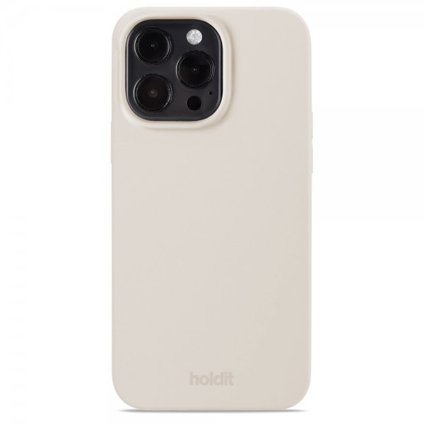 holdit iPhone 15 Pro Max Deksel Silikon Light Beige