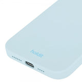 holdit iPhone 15 Pro Max Deksel Silikon Mineral Blue
