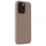 holdit iPhone 15 Pro Max Deksel Silikon Mocha Brown