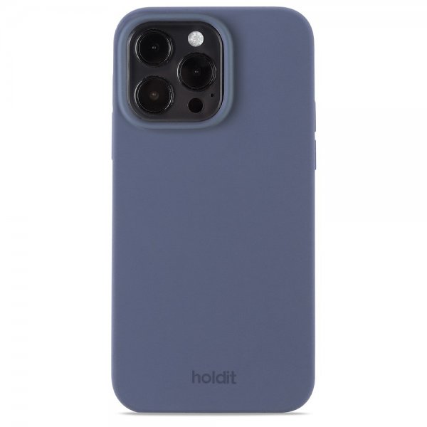 holdit iPhone 15 Pro Max Deksel Silikon Pacific Blue