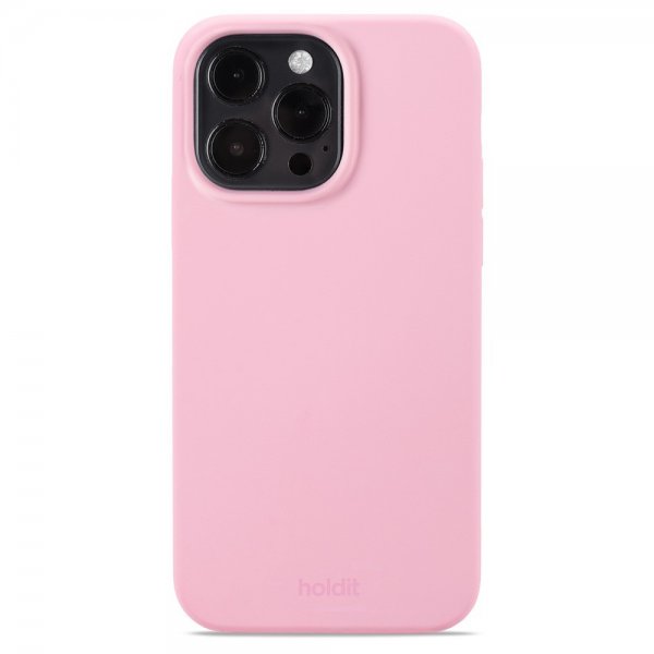 holdit iPhone 15 Pro Max Deksel Silikon Rosa