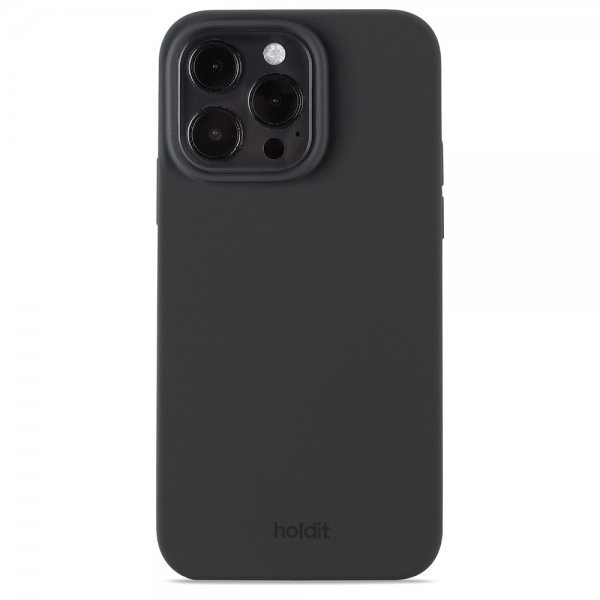 holdit iPhone 15 Pro Max Deksel Silikon Svart