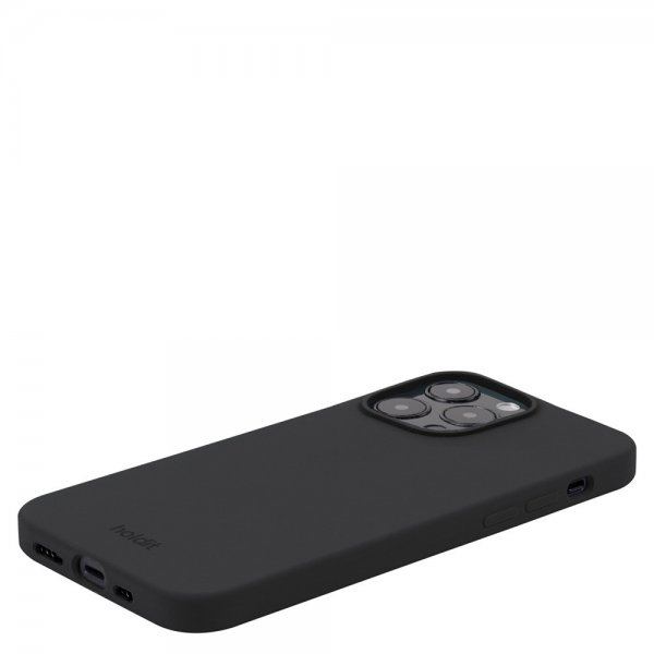 holdit iPhone 15 Pro Max Deksel Silikon Svart