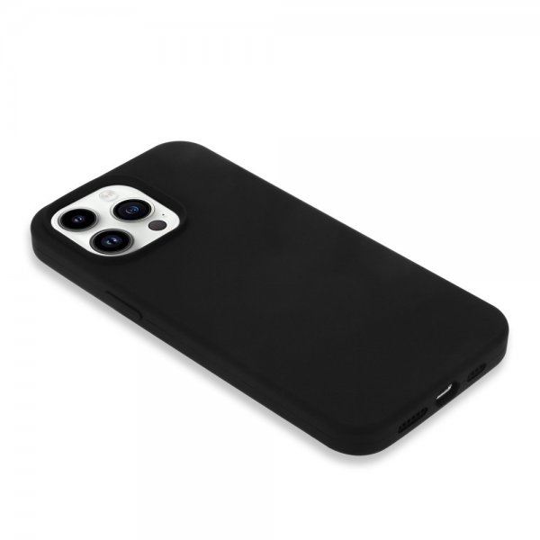 iPhone 15 Pro Max Deksel Silikon Svart