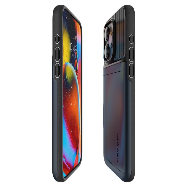 Spigen iPhone 15 Pro Max Deksel Slim Armor CS Metal Slate