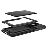 Spigen iPhone 15 Pro Max Deksel Slim Armor CS Svart