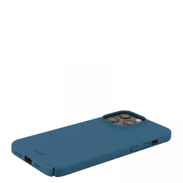holdit iPhone 15 Pro Max Deksel Slim Case Denim Blue