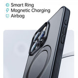 Baseus iPhone 15 Pro Max Deksel Smart Ring Series MagSafe Svart