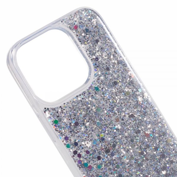 Nordic Covers iPhone 15 Pro Max Deksel Sparkle Series Stardust Silver