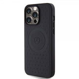 Mercedes Benz iPhone 15 Pro Max Deksel Star Pattern MagSafe Svart