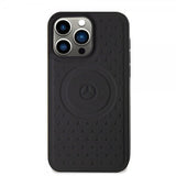 Mercedes Benz iPhone 15 Pro Max Deksel Star Pattern MagSafe Svart