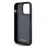 Mercedes Benz iPhone 15 Pro Max Deksel Star Pattern MagSafe Svart