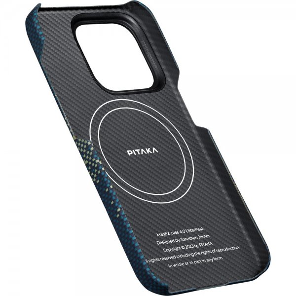 Pitaka iPhone 15 Pro Max Deksel StarPeak MagEZ Case 4 Milky Way Galaxy