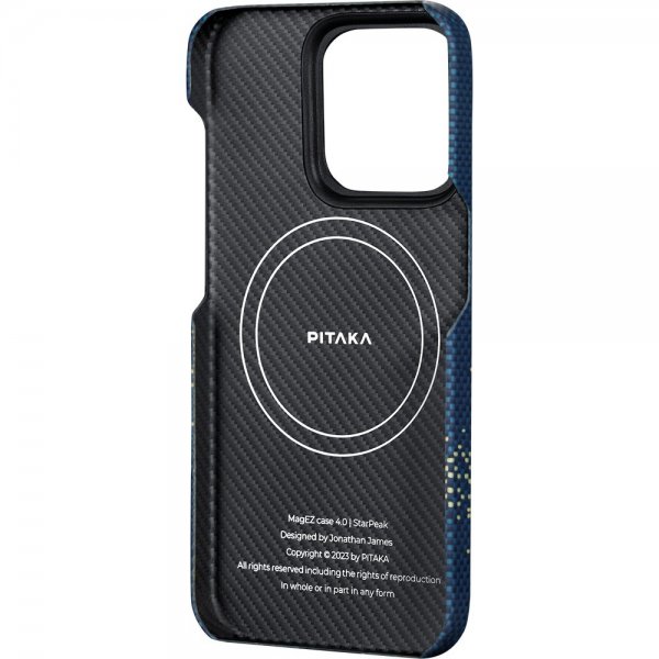 Pitaka iPhone 15 Pro Max Deksel StarPeak MagEZ Case 4 Milky Way Galaxy
