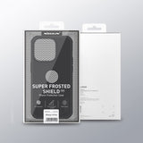 Nillkin iPhone 15 Pro Max Deksel Super Frosted Shield Pro Logo Hole Svart
