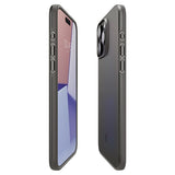 Spigen iPhone 15 Pro Max Deksel Thin Fit Gunmetal