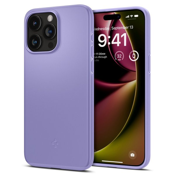 Spigen iPhone 15 Pro Max Deksel Thin Fit Iris Purple