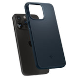 Spigen iPhone 15 Pro Max Deksel Thin Fit Metal Slate
