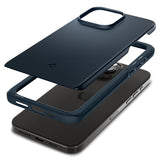 Spigen iPhone 15 Pro Max Deksel Thin Fit Metal Slate