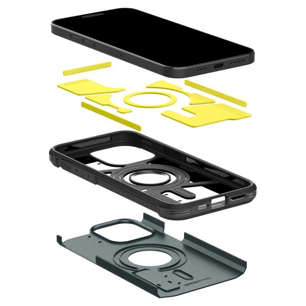 Spigen iPhone 15 Pro Max Deksel Tough Armor MagFit Abyss Green