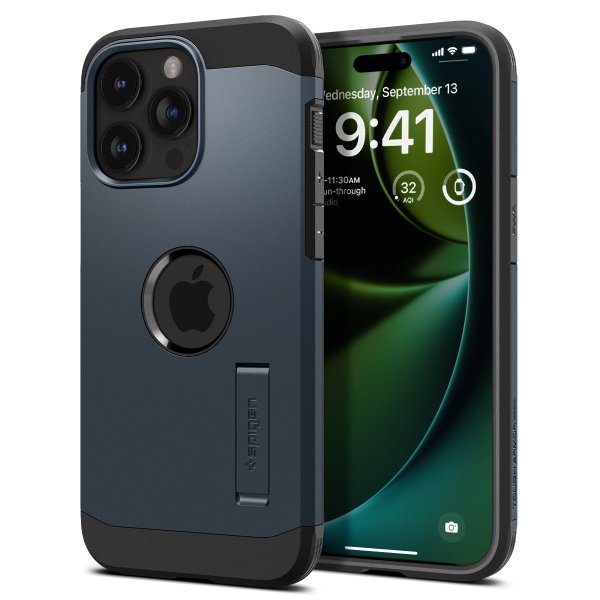 Spigen iPhone 15 Pro Max Deksel Tough Armor MagFit Metal Slate