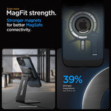 Spigen iPhone 15 Pro Max Deksel Tough Armor MagFit Metal Slate