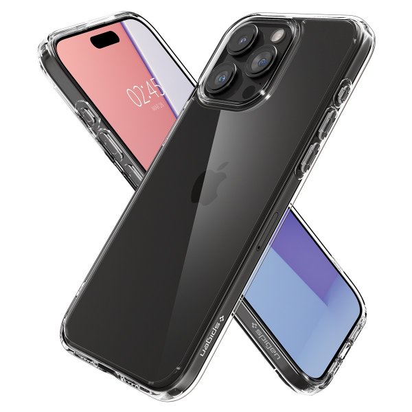 Spigen iPhone 15 Pro Max Deksel Ultra Hybrid Crystal Clear