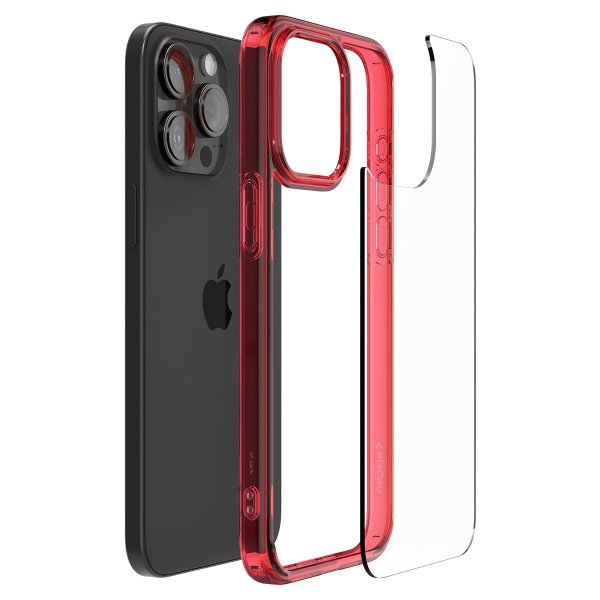 Spigen iPhone 15 Pro Max Deksel Ultra Hybrid Deep Red