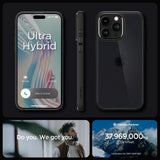 Spigen iPhone 15 Pro Max Deksel Ultra Hybrid Frost Black