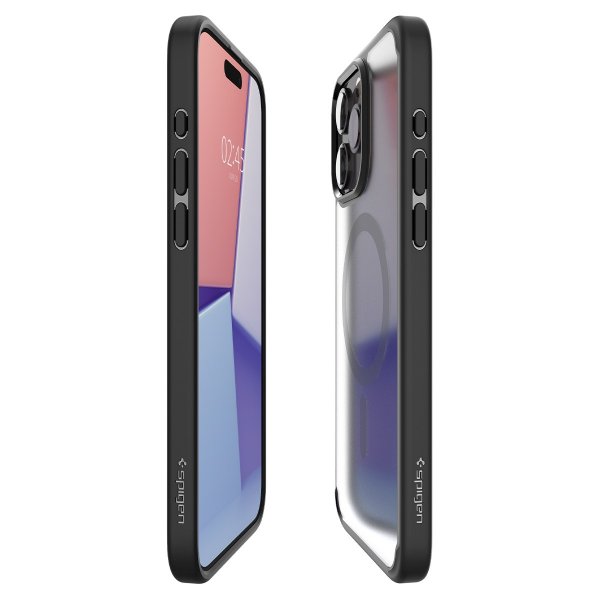 Spigen iPhone 15 Pro Max Deksel Ultra Hybrid MagFit Frost Black
