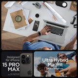 Spigen iPhone 15 Pro Max Deksel Ultra Hybrid MagFit Gull