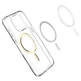 Spigen iPhone 15 Pro Max Deksel Ultra Hybrid MagFit Gull