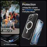 Spigen iPhone 15 Pro Max Deksel Ultra Hybrid MagFit Hvit