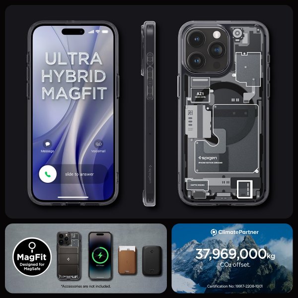 Spigen iPhone 15 Pro Max Deksel Ultra Hybrid MagFit Zero One